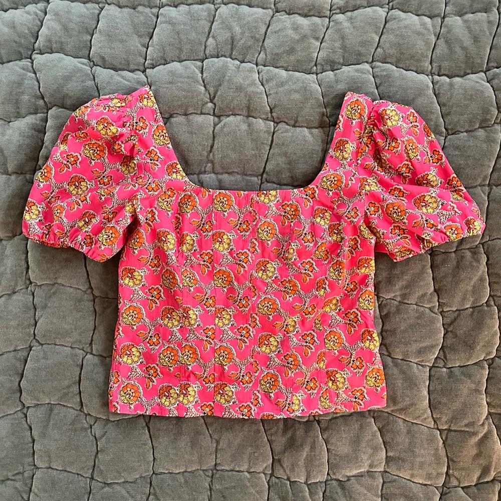 J. Crew Collection Paisley Poplin Shirt